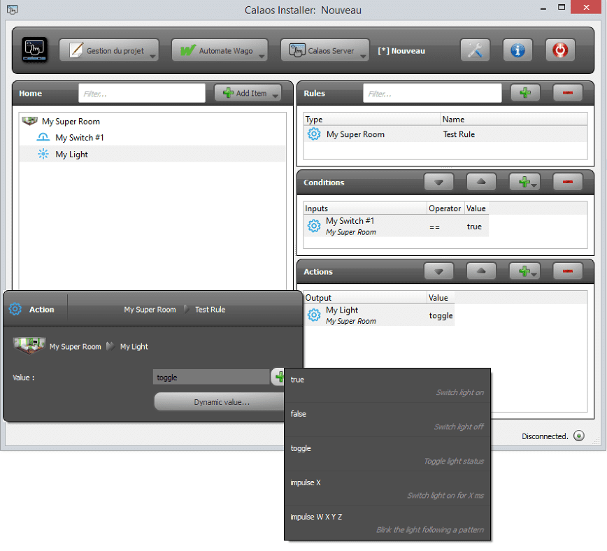 calaos interface design